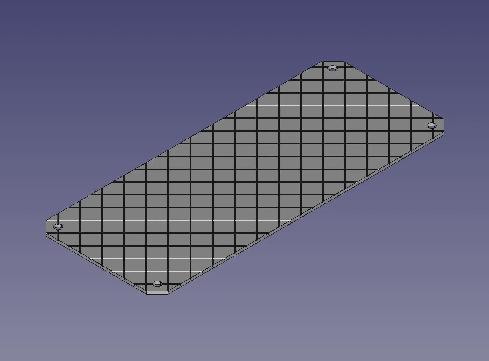 3D model of the bottom plate